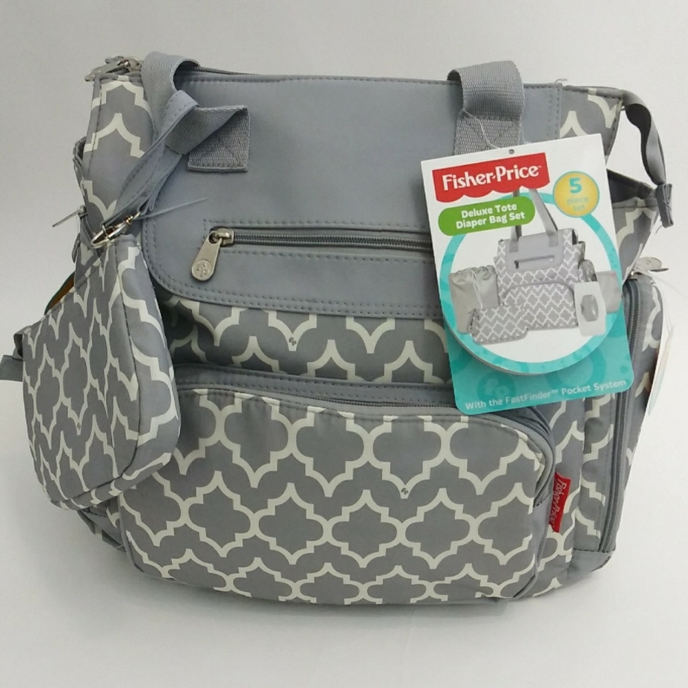 COPY - FISHER PRICE Deluxe Tote Diaper Bag Set